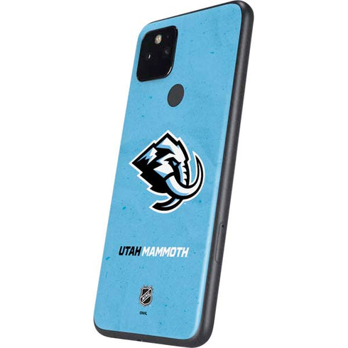NHL Utah Mammoth Distressed Blue Google Pixel 5 Skin